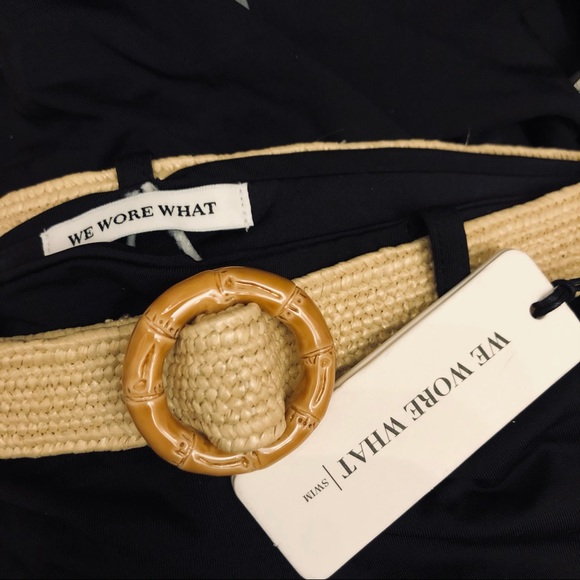 WeWoreWhat Emily Bikini Bottoms Belted NWT $95 - Picture 4 of 5